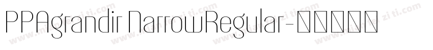 PPAgrandir NarrowRegular字体转换
